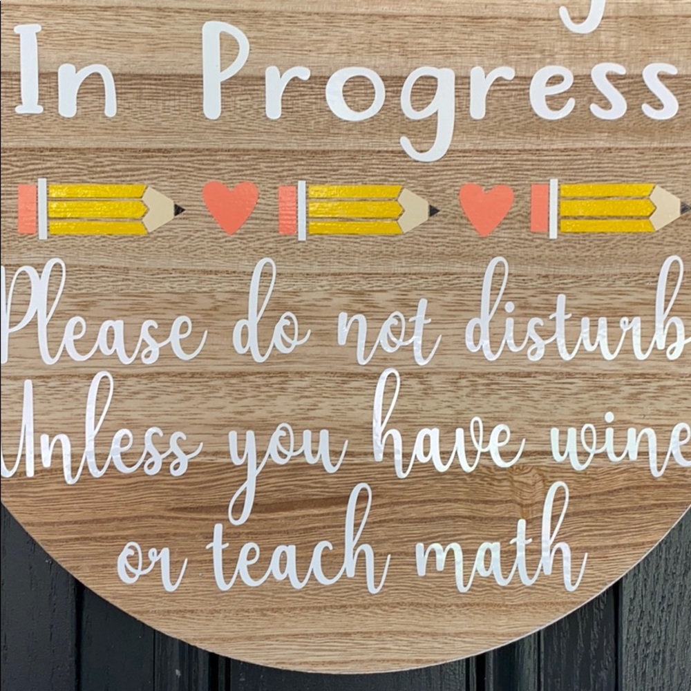 E Learning in Progress sign, do not disturb sign - Picture 6 of 6